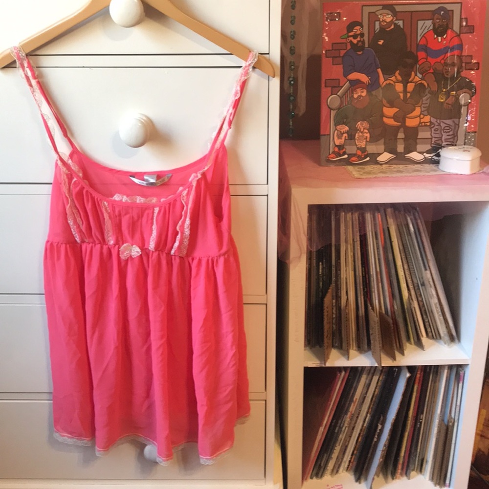 Victoria’s Secret Y2K Babydoll Chemise Rare Vintage 2000’s Milkmaid Slip Dress L